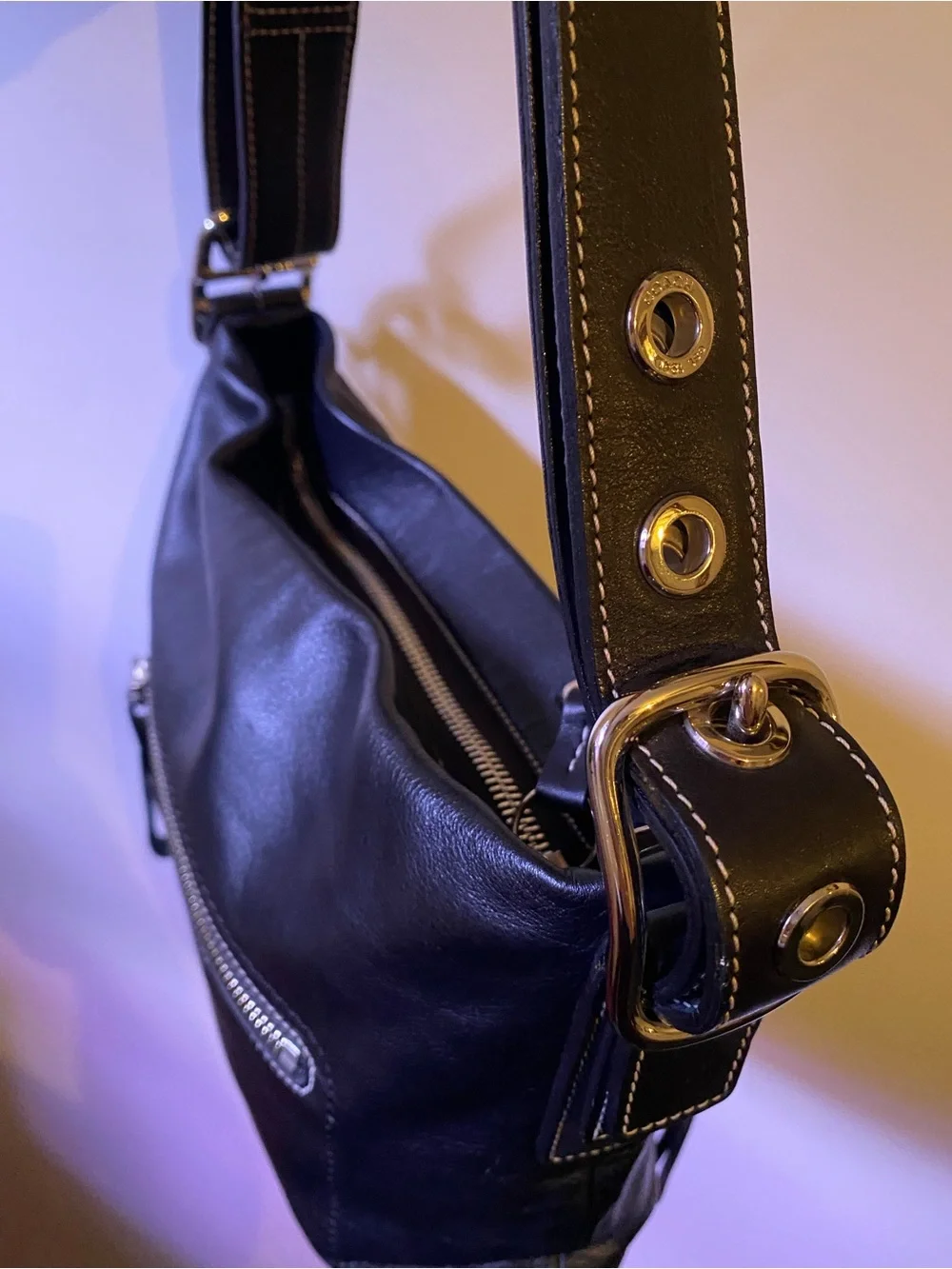 Coach Y2K Leather Hobo Bag with Tassel